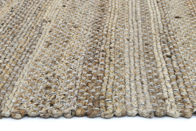 Azer Grey Natural Basket Weave Jute Rug