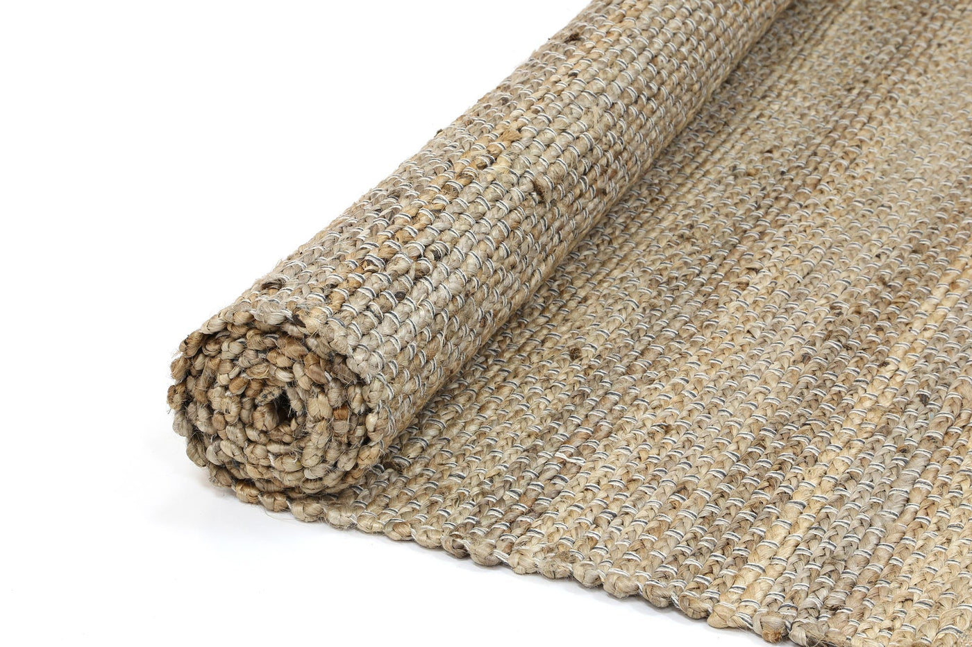 Azer Grey Natural Basket Weave Jute Rug