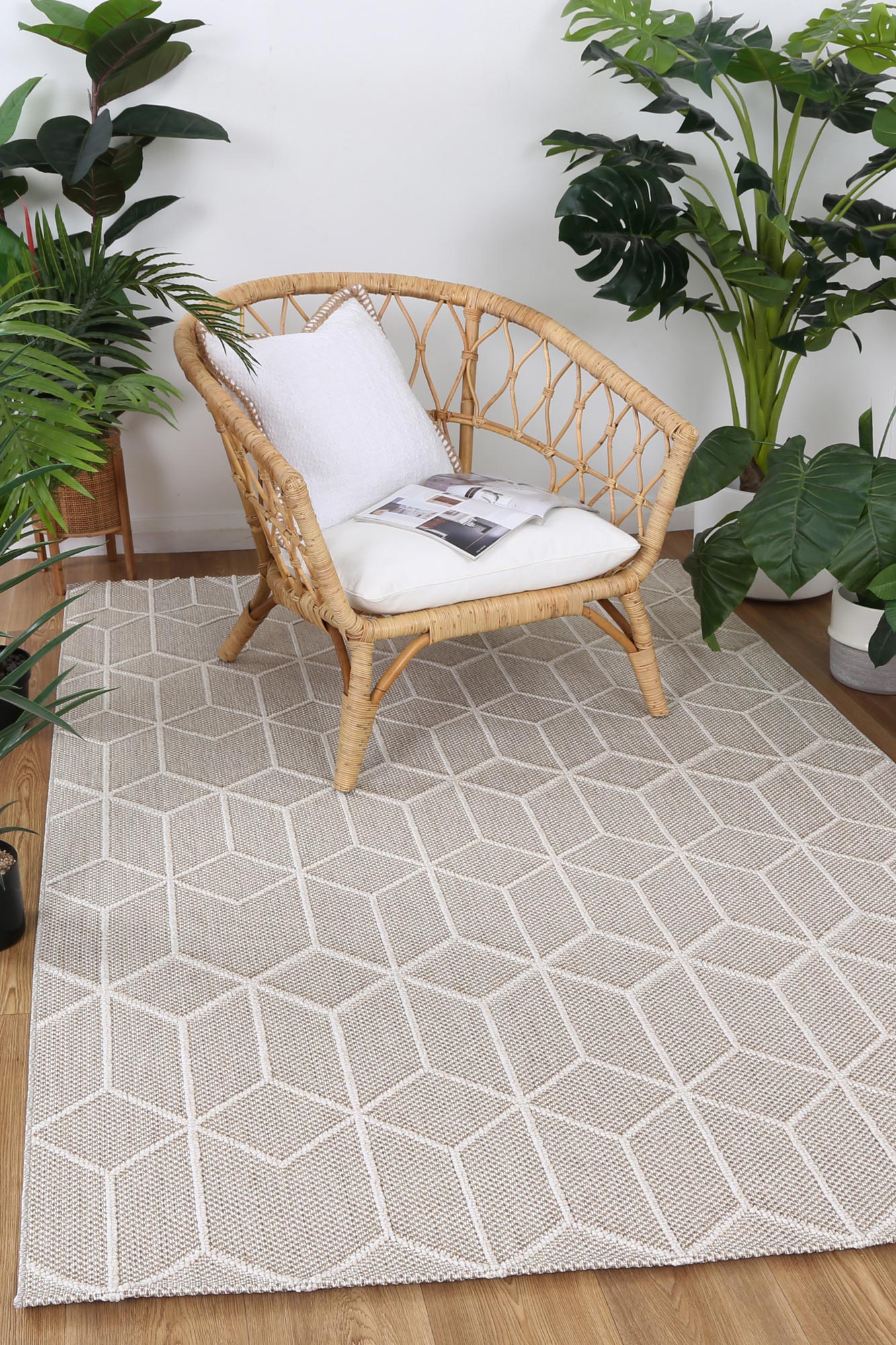 Victoria 9 Beige Flatweave Rug