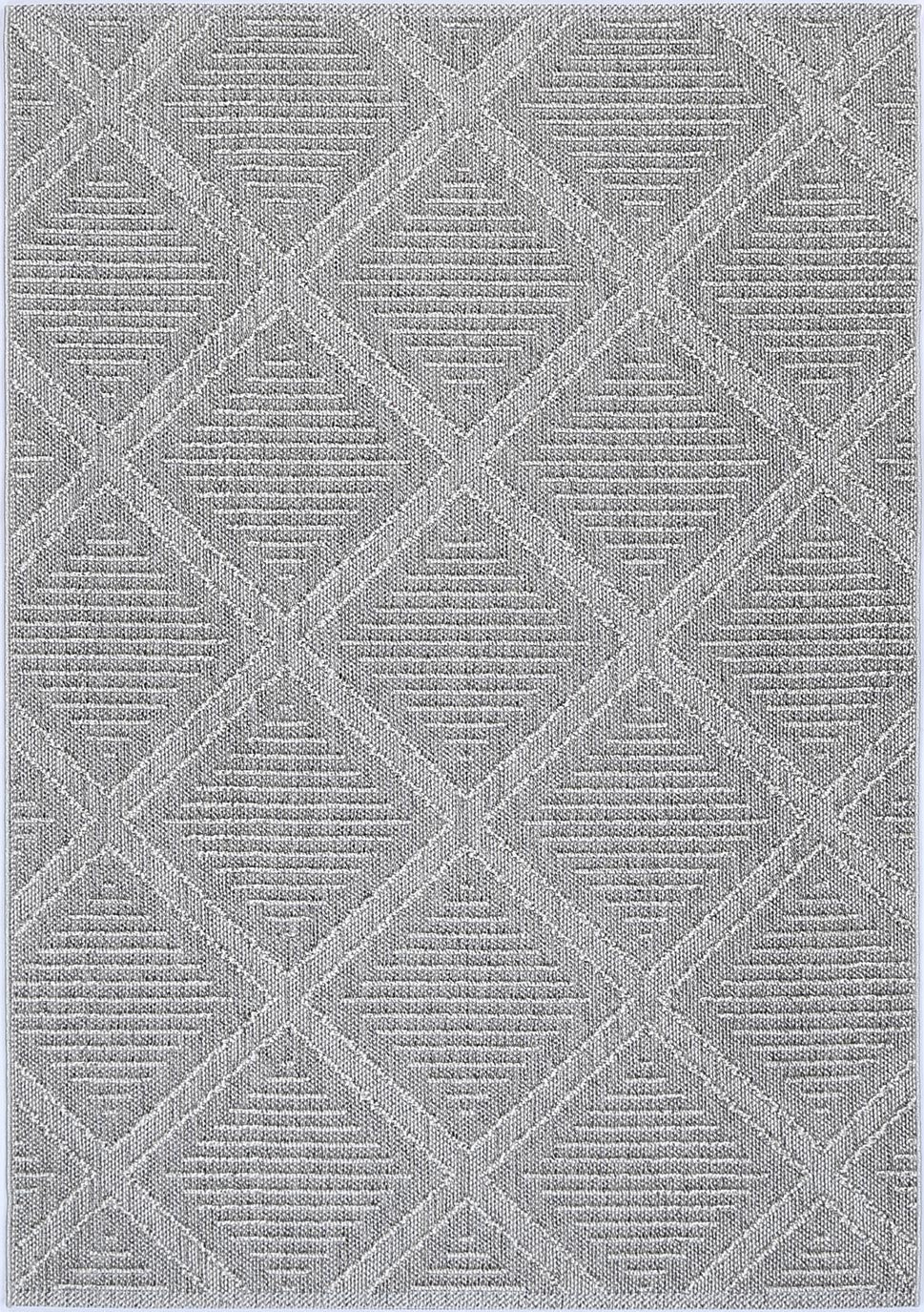 Victoria 40 Grey Flatweave Rug