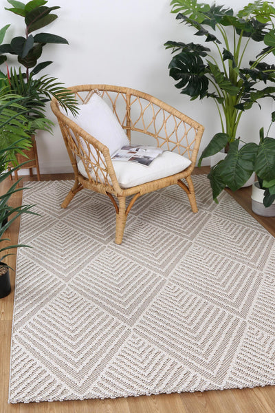 Victoria 21 Beige Flatweave Rug