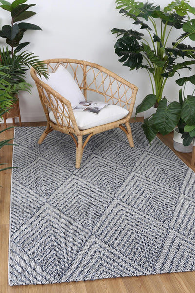 Victoria 11 Charcoal Flatweave Rug