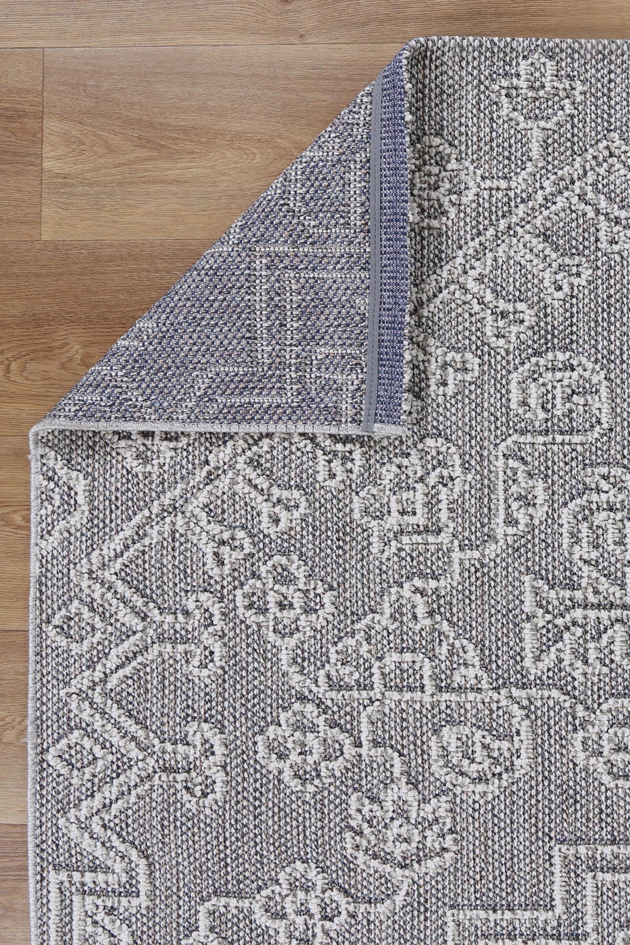 Victoria 2 Bule Ash Flatweave Rug