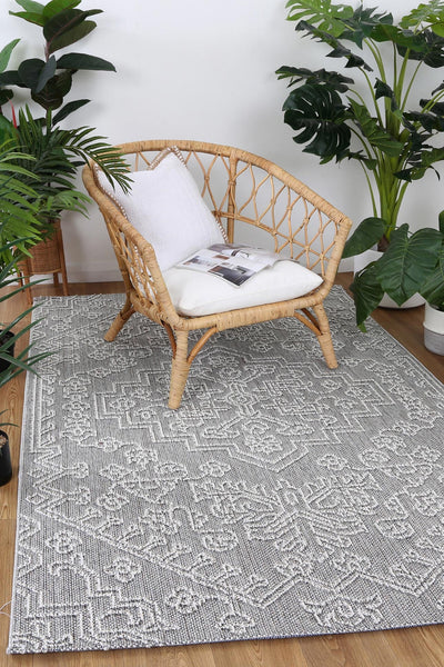 Victoria 2 Bule Ash Flatweave Rug