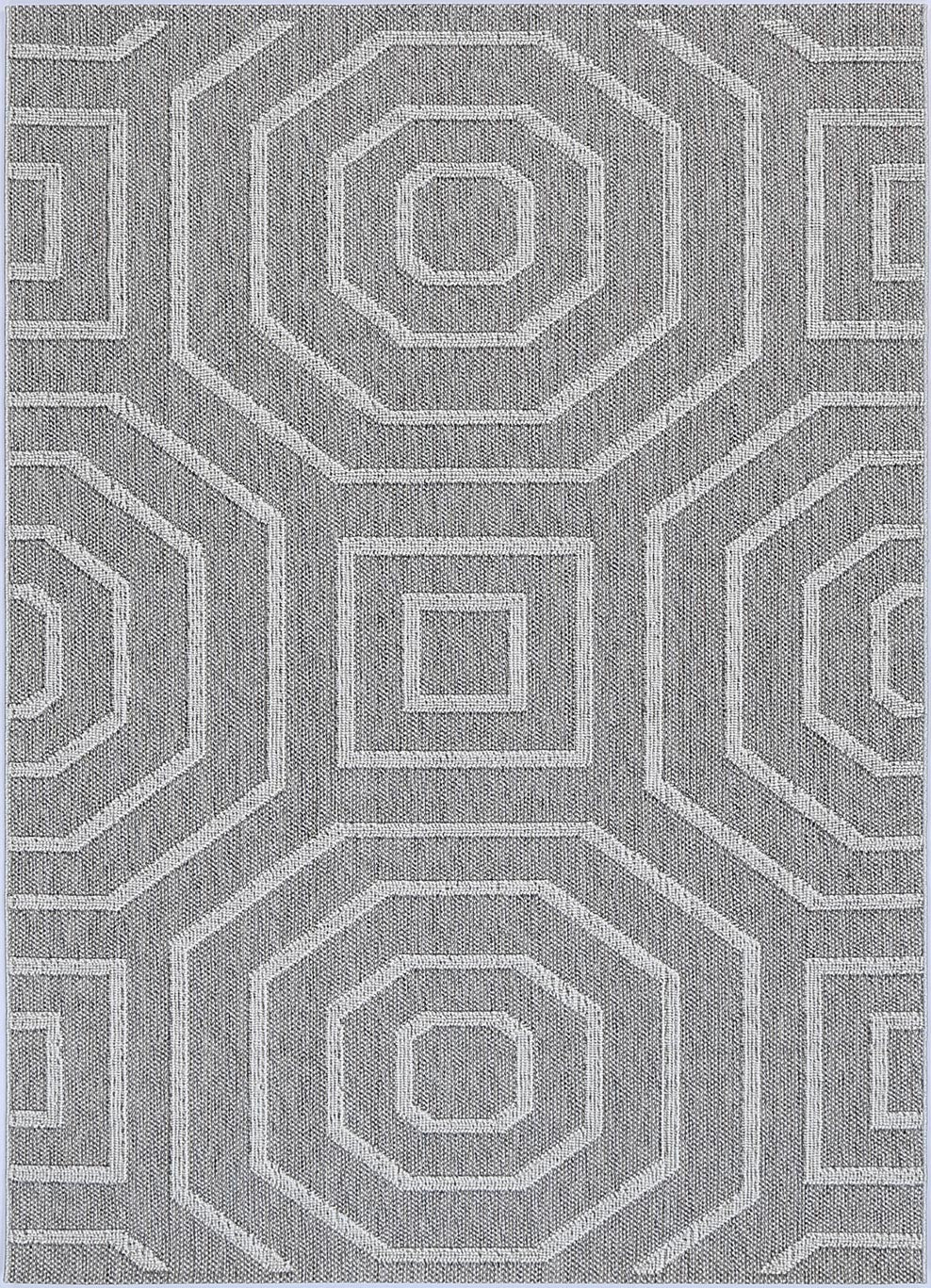 Victoria 3 Grey Flatweave Rug