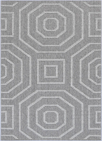 Victoria 3 Grey Flatweave Rug