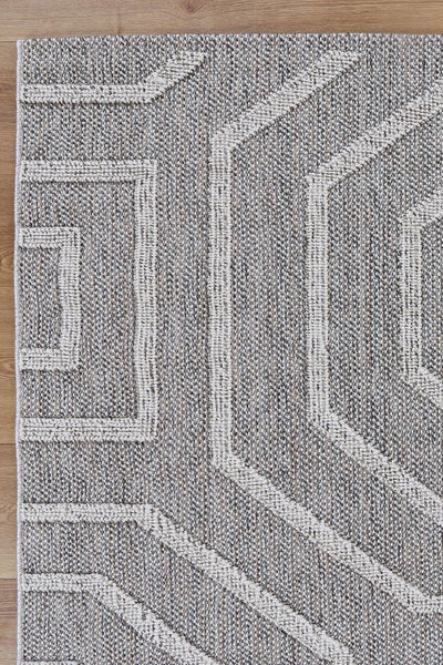 Victoria 3 Grey Flatweave Rug