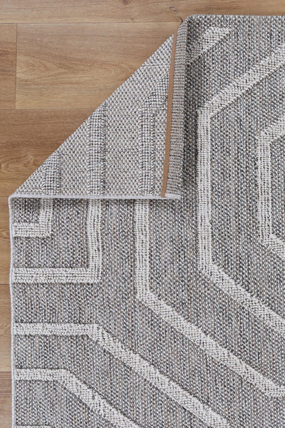 Victoria 3 Grey Flatweave Rug