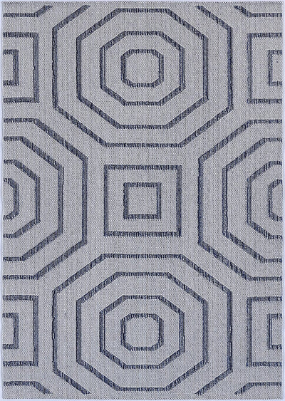 Victoria 5 Charcoal Flatweave Rug