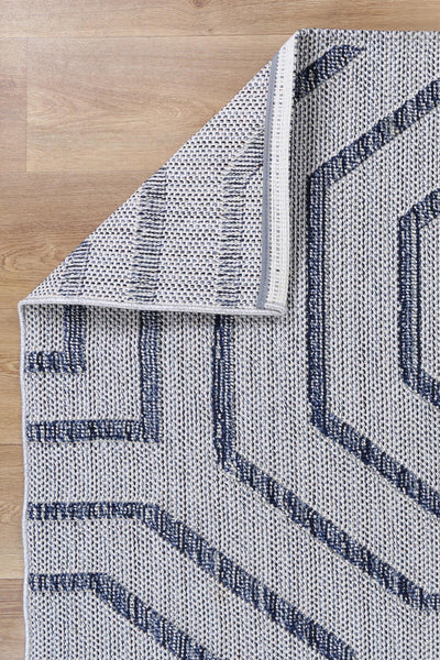 Victoria 5 Charcoal Flatweave Rug