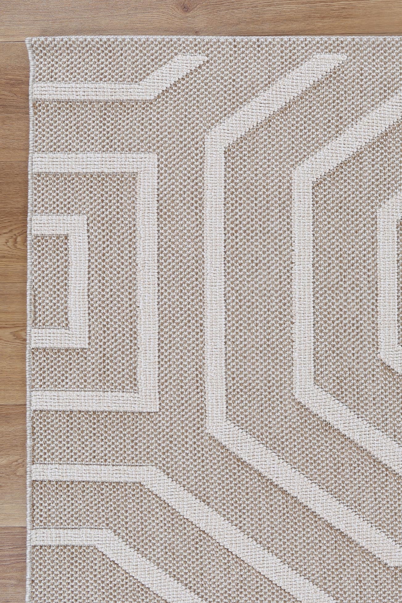 Victoria 8 Beige Flatweave Rug