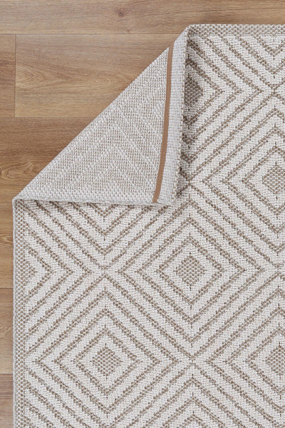 Victoria 70 Beige Flatweave Rug